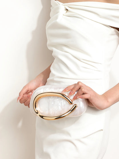 Luxury Evening Clutch Bag - Womens Wedding Party Crossbody Handbag - ZOOMNSTORE