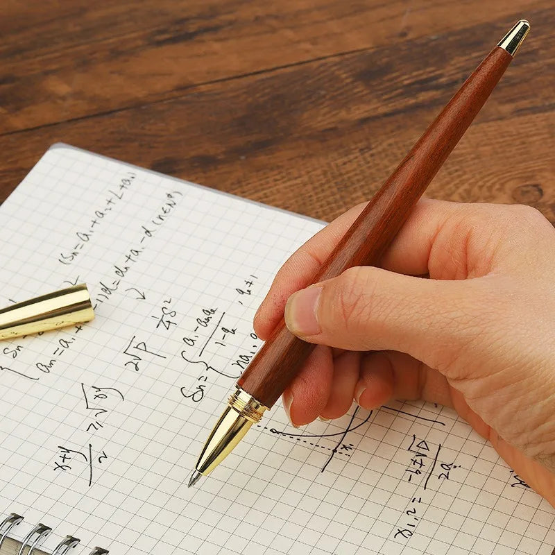 Luxury Fountain Pen - Elegant Wooden Brass Ink Pen for Calligraphy and Signature Writing - ZOOMNSTORE