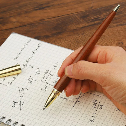 Luxury Fountain Pen - Elegant Wooden Brass Ink Pen for Calligraphy and Signature Writing - ZOOMNSTORE