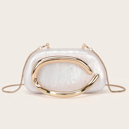 Luxury Gold Evening Clutch Bag - Womens Wedding Party Handbag - ZOOMNSTORE
