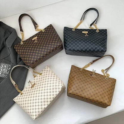 Luxury Handbag Women – Large Capacity PU Material Shoulder Bag With Tassel Decoration - ZOOMNSTORE