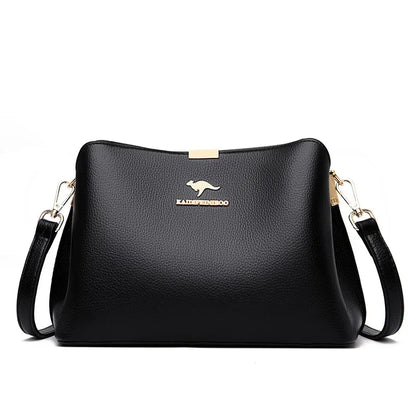 Luxury Leather Womens Handbag - Multifunctional Shoulder Messenger Bag - ZOOMNSTORE