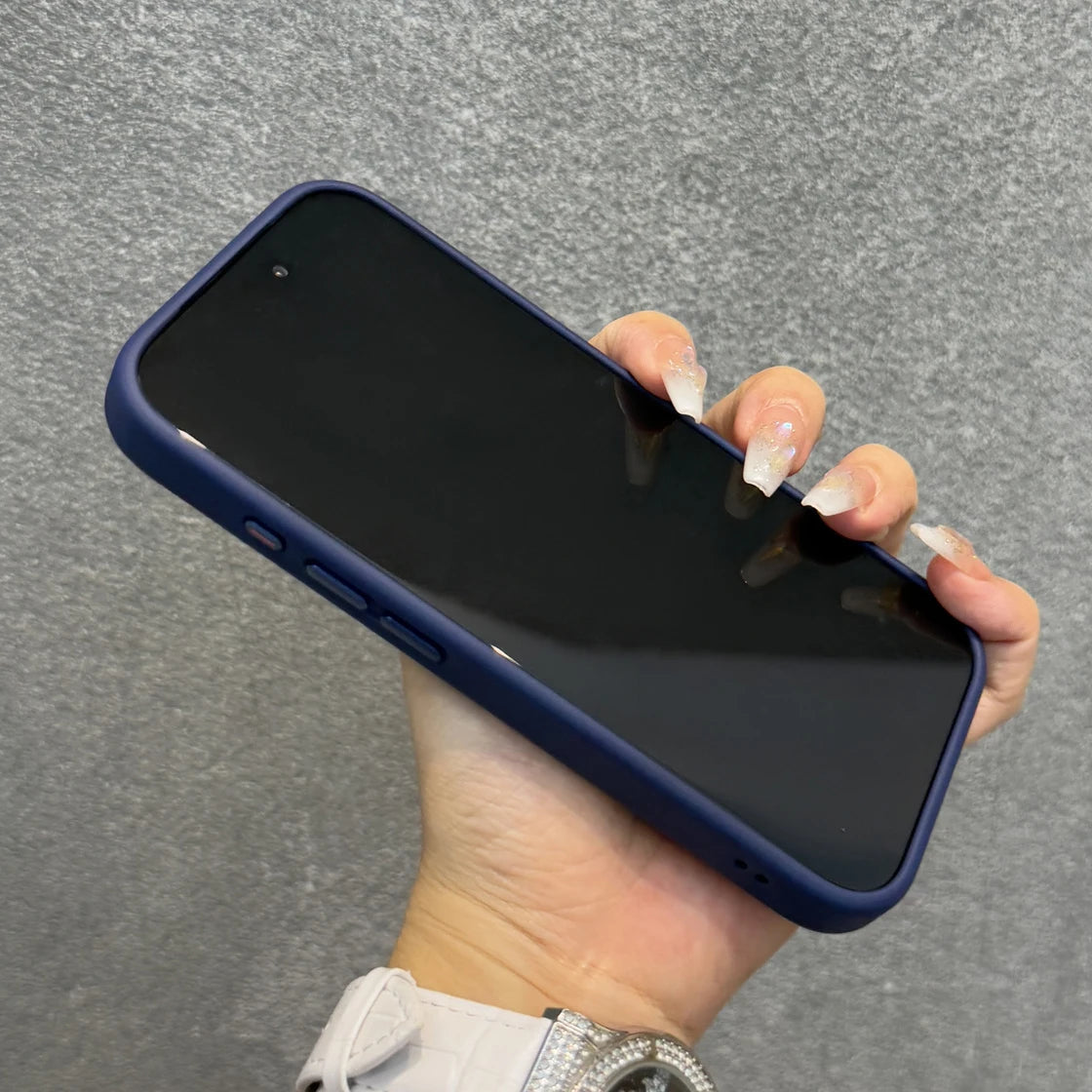 Luxury Matte Transparent Phone Case for iPhone 17 Pro Max - Shockproof Cover with Metal Buttons - ZOOMNSTORE