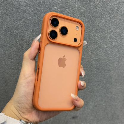 Luxury Matte Transparent Phone Case for iPhone 17 Pro Max - Shockproof Cover with Metal Buttons - ZOOMNSTORE