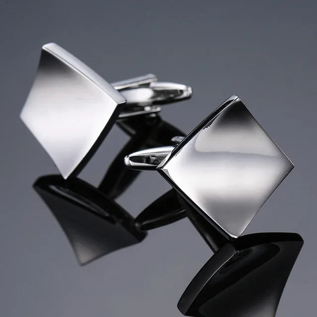 Luxury Mens Cufflinks - High-Quality French Square Button Accessories - ZOOMNSTORE