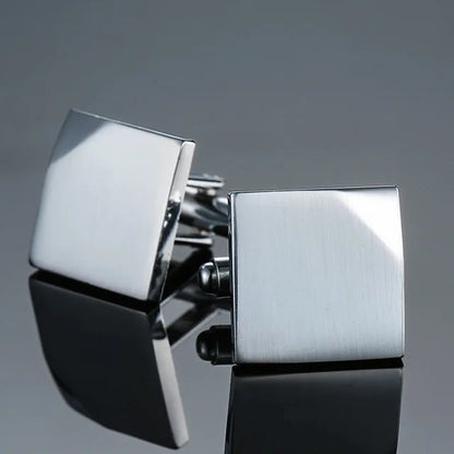 Luxury Mens Cufflinks - High-Quality French Square Button Accessories - ZOOMNSTORE