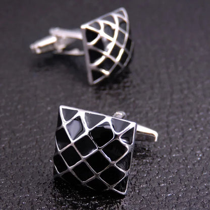 Luxury Mens Cufflinks - High-Quality French Square Button Accessories - ZOOMNSTORE