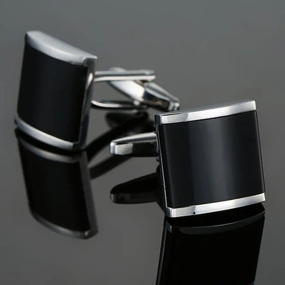 Luxury Mens Cufflinks - High-Quality French Square Button Accessories - ZOOMNSTORE