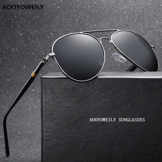 Luxury Polarized Sunglasses - Vintage UV400 Pilot Glasses for Men and Women - ZOOMNSTORE