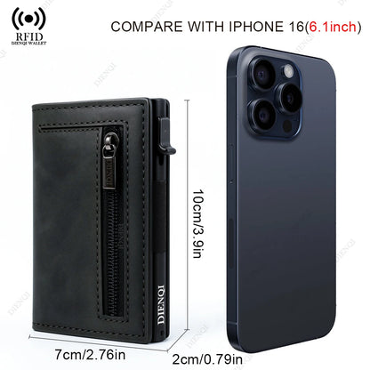 Luxury RFID Blocking Aluminium Wallet - Slim Minimalist Card Holder for Men - ZOOMNSTORE