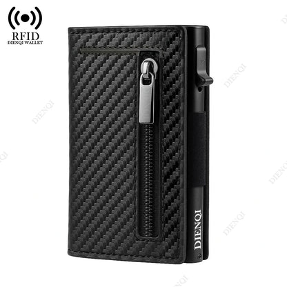 Luxury RFID Blocking Aluminium Wallet - Slim Minimalist Card Holder for Men - ZOOMNSTORE