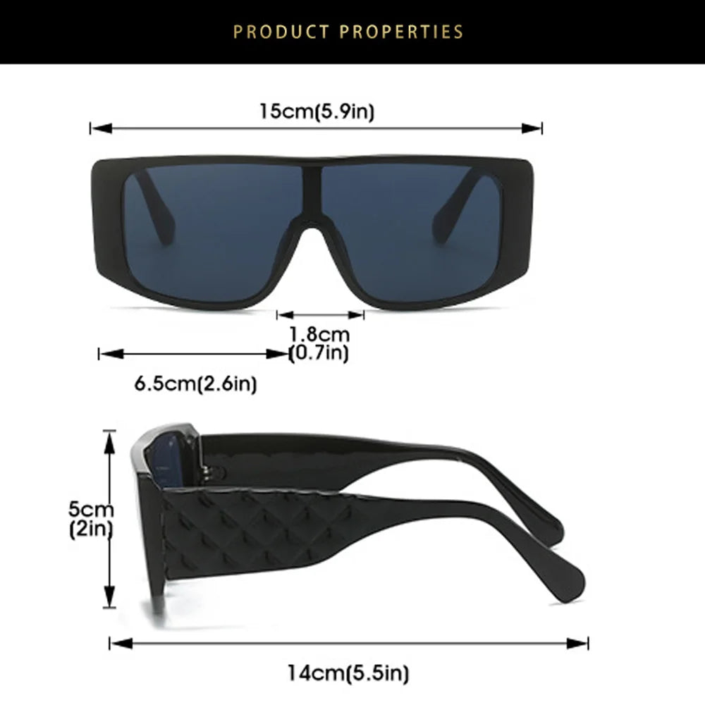 Luxury Retro Square Sunglasses - UV400 Fashion Eyewear for Men and Women - ZOOMNSTORE