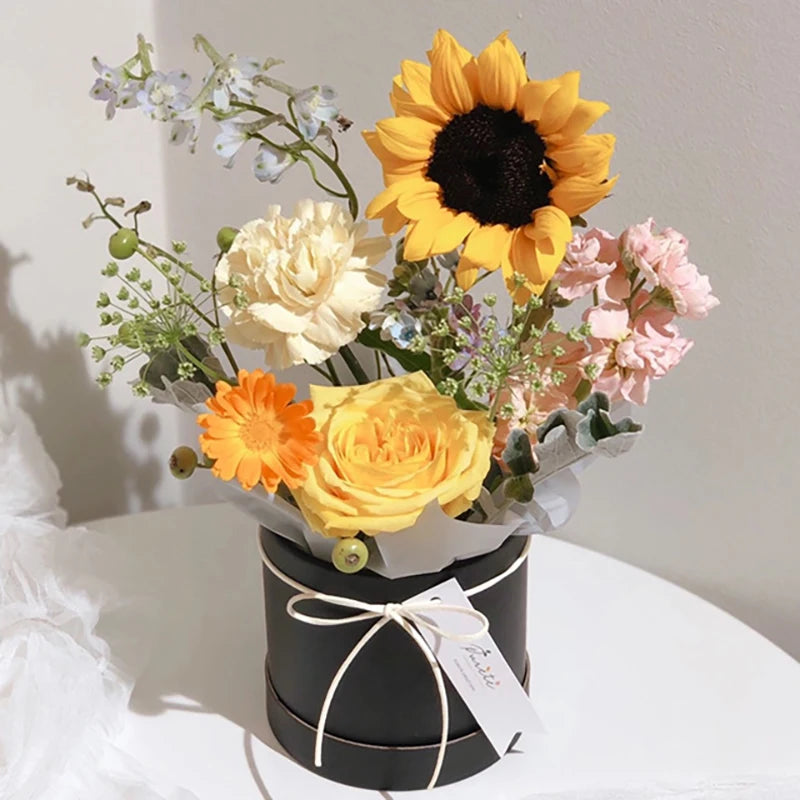 Luxury Rose Flower Gift Box - Embossed Cardboard for Weddings  Mothers Day - ZOOMNSTORE