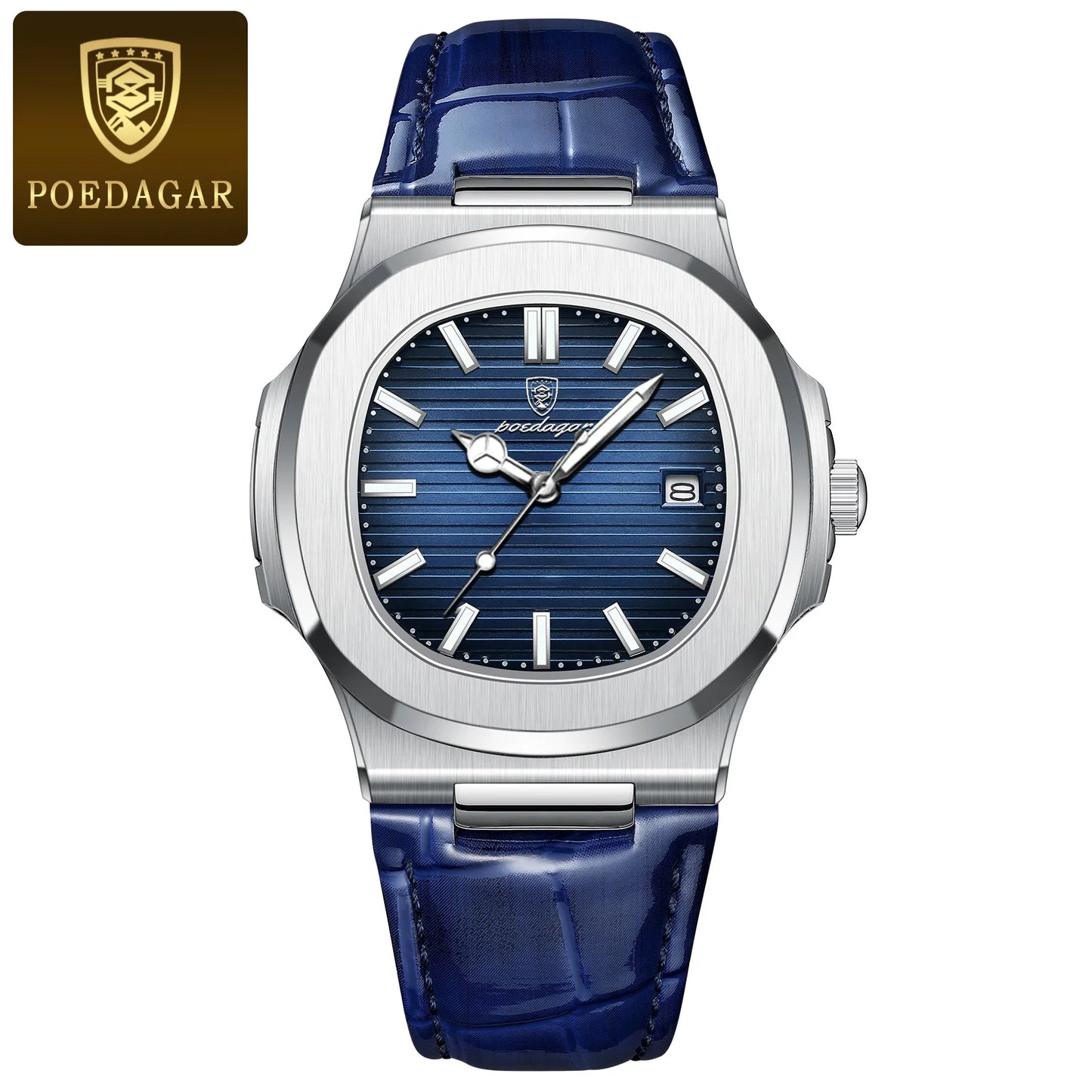 Luxury Waterproof Mens Luminous Leather Sports Watch - ZOOMNSTORE