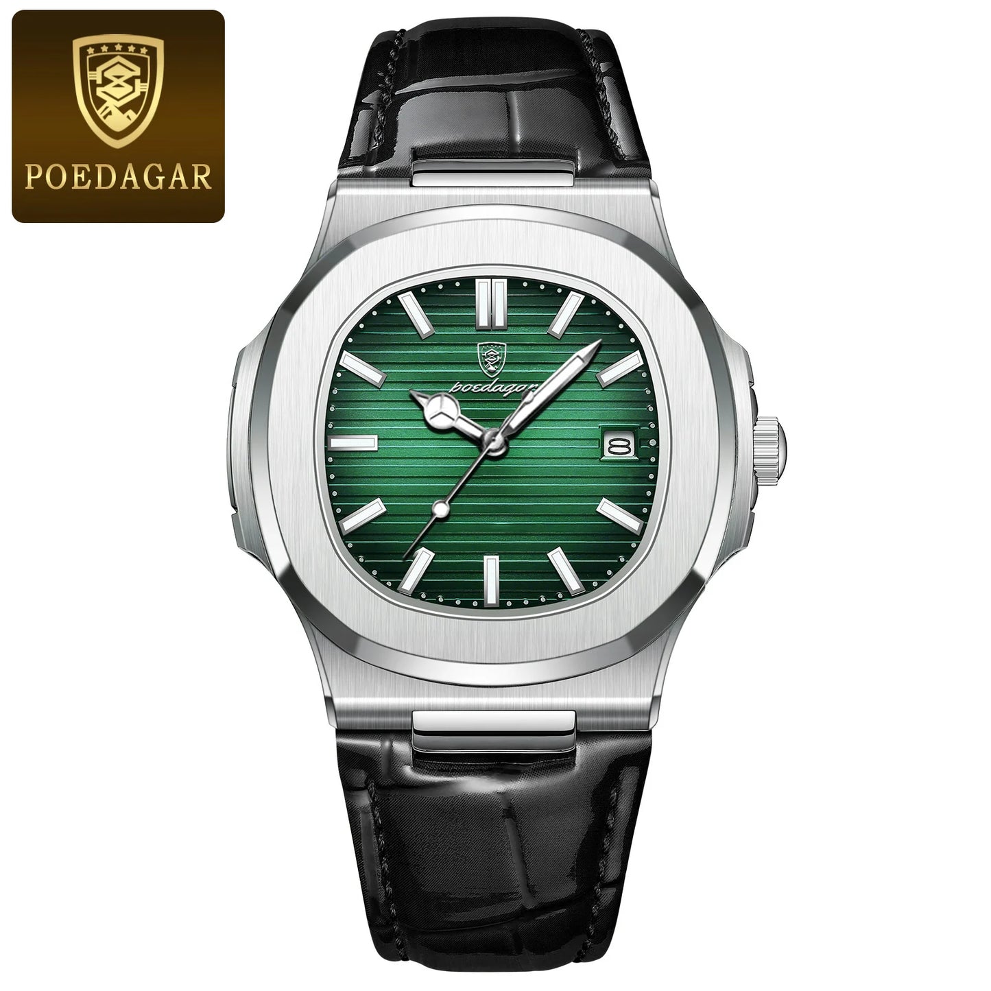 Luxury Waterproof Mens Luminous Leather Sports Watch - ZOOMNSTORE