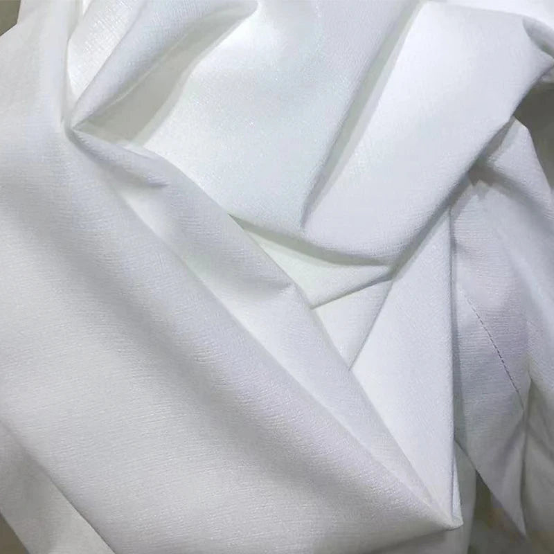 Asazal White Tulle High Quality Thick Yarn Luxury Chiffon Window Curtains For Bedroom Villa Opaque Drapes Living Room Decoration - ZOOMNSTORE