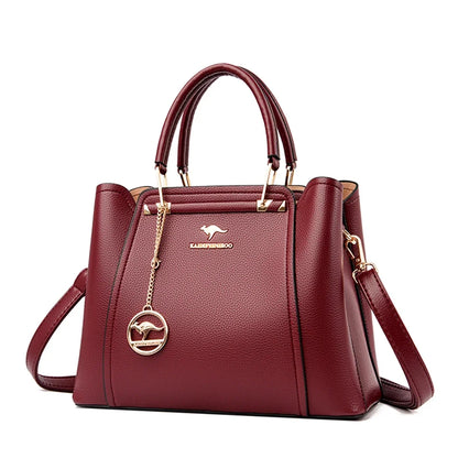 Luxury Womens Leather Crossbody Bag - Large Capacity Designer Tote - ZOOMNSTORE