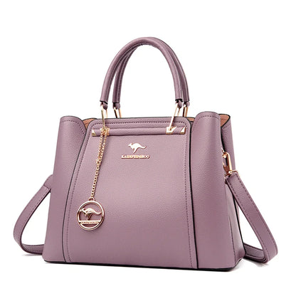 Luxury Womens Leather Crossbody Bag - Large Capacity Designer Tote - ZOOMNSTORE