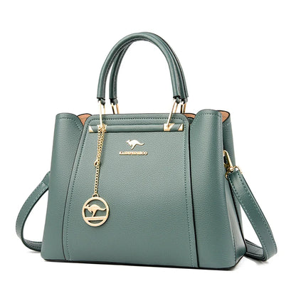 Luxury Womens Leather Crossbody Bag - Large Capacity Designer Tote - ZOOMNSTORE