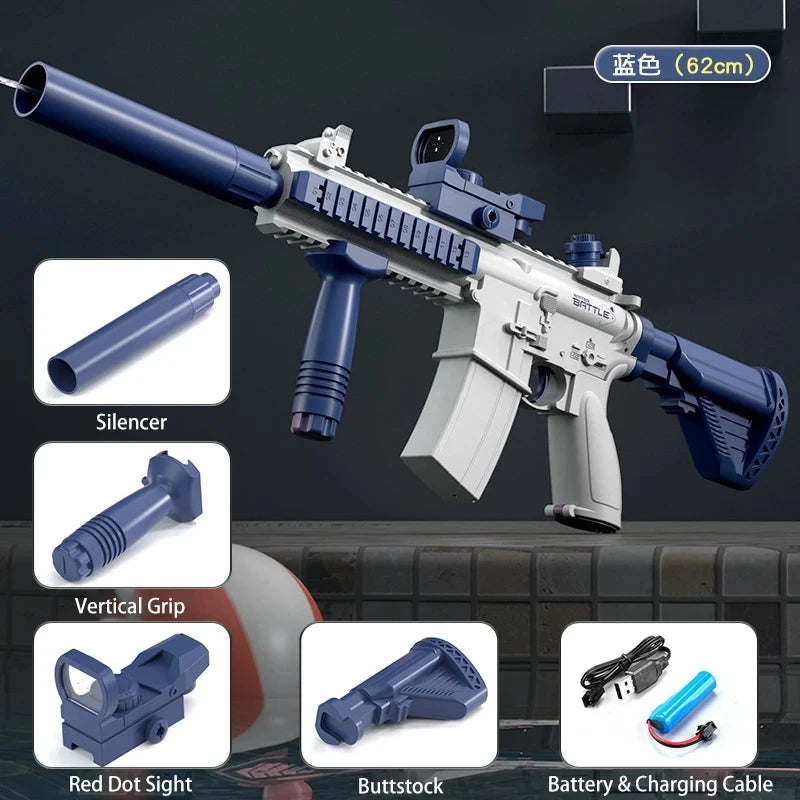 M416 Electric Water Gun - Full Automatic Beach Toy for Kids  Adults - ZOOMNSTORE