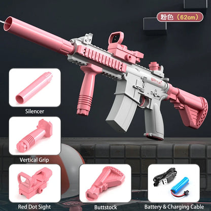 M416 Electric Water Gun - Full Automatic Beach Toy for Kids  Adults - ZOOMNSTORE