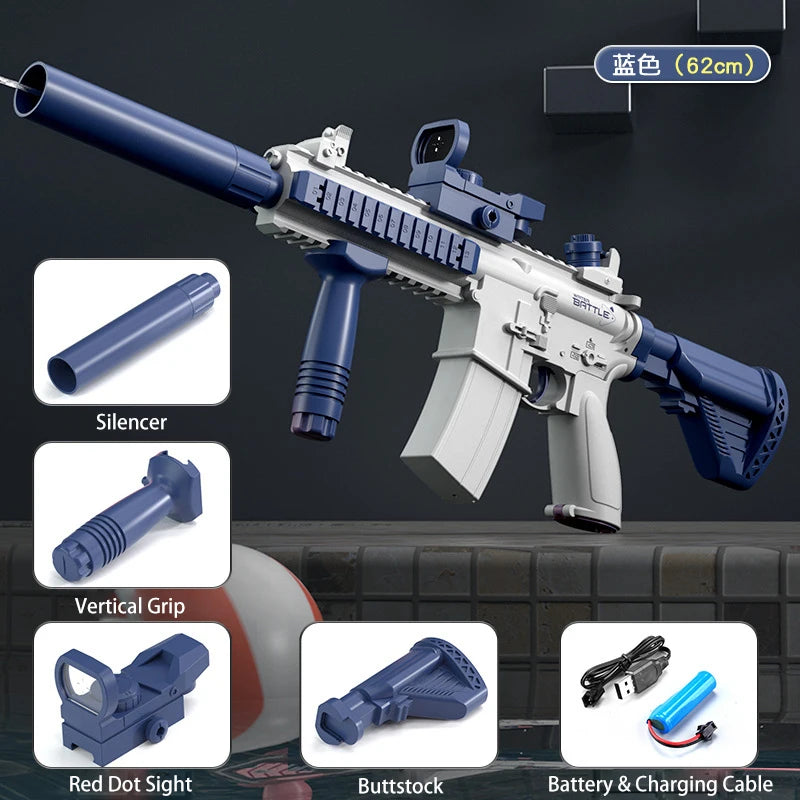 M416 Electric Water Gun - Full Automatic Beach Toy for Kids  Adults - ZOOMNSTORE