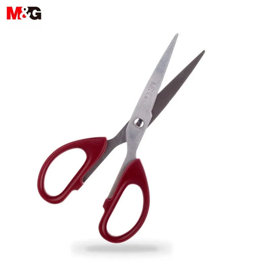 M&G 160mm Red Scissor Office Household Life Scissors Medium Handmade Paper Scissors Office Supplies 1 Piece - ZOOMNSTORE