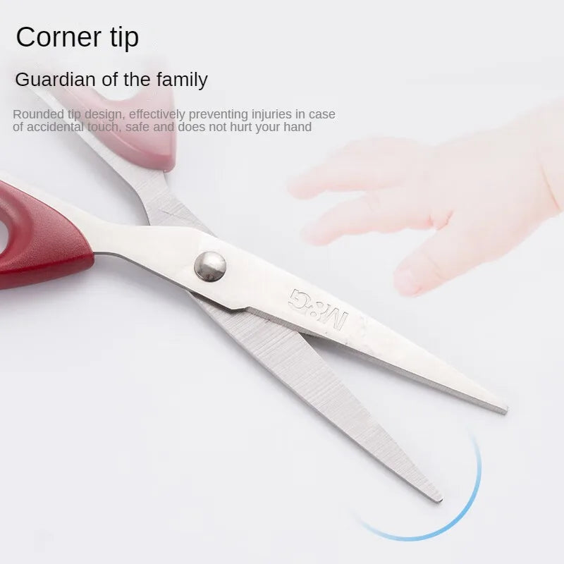 M&G 160mm Red Scissor Office Household Life Scissors Medium Handmade Paper Scissors Office Supplies 1 Piece - ZOOMNSTORE