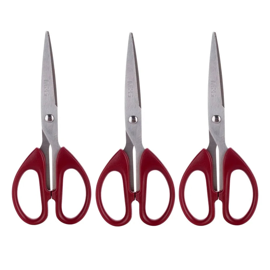 M&G 160mm Red Scissor Office Household Life Scissors Medium Handmade Paper Scissors Office Supplies 1 Piece - ZOOMNSTORE