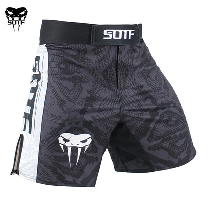 MMA Boxing Shorts - SOTF Snake Scale Muay Thai Kickboxing Shorts - ZOOMNSTORE
