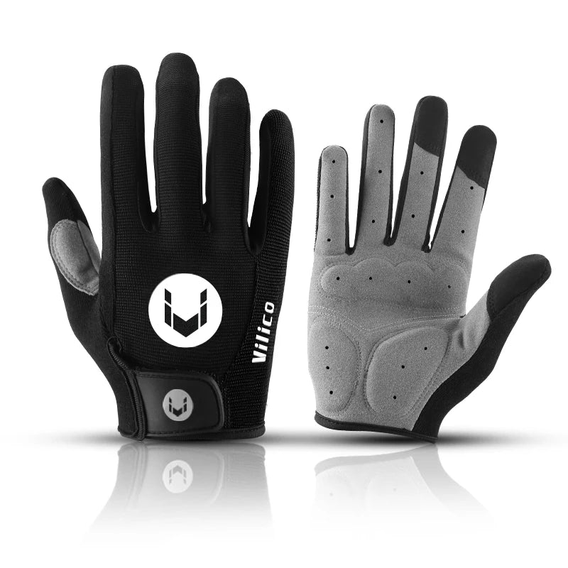 MTB Cycling Gloves - Winter Long Finger Non Slip Shock Proof Breathable Cotton - ZOOMNSTORE