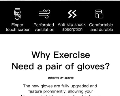 MTB Cycling Gloves - Winter Long Finger Non Slip Shock Proof Breathable Cotton - ZOOMNSTORE