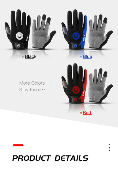 MTB Cycling Gloves - Winter Long Finger Non Slip Shock Proof Breathable Cotton - ZOOMNSTORE