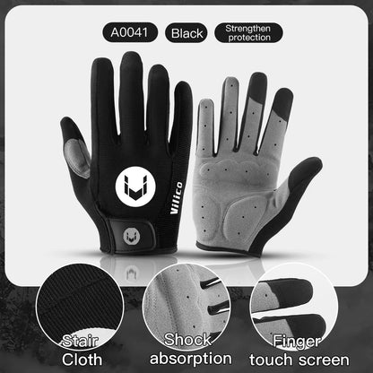 MTB Cycling Gloves - Winter Long Finger Non Slip Shock Proof Breathable Cotton - ZOOMNSTORE