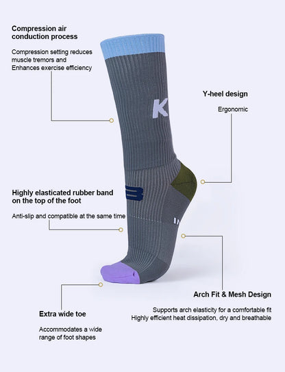 MTB Cycling Socks | Professional Compression Stockings for Men - Comfortable, Moisture Wicking - ZOOMNSTORE