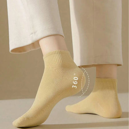 Macaron Colored Short Socks - Soft Comfortable Casual Socks for Women - ZOOMNSTORE