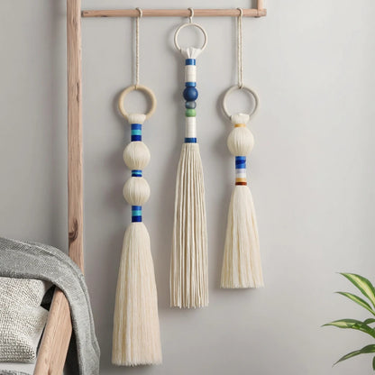 Handmade Macrame Wall Hanging Tapestry - Unique Woven Home Decor Accent - ZOOMNSTORE