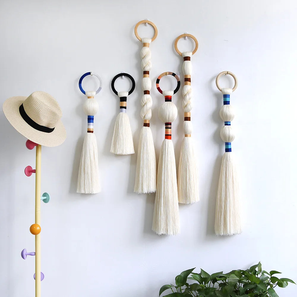 Handmade Macrame Wall Hanging Tapestry - Unique Woven Home Decor Accent - ZOOMNSTORE