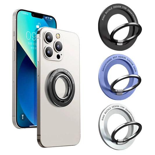 Cellphone Magnetic Holder for Magsafe Mobile Phone Folding Metal Stand Strong Magnet Bracket for iPhone 16 15 14 pro/plus Xiaomi - ZOOMNSTORE