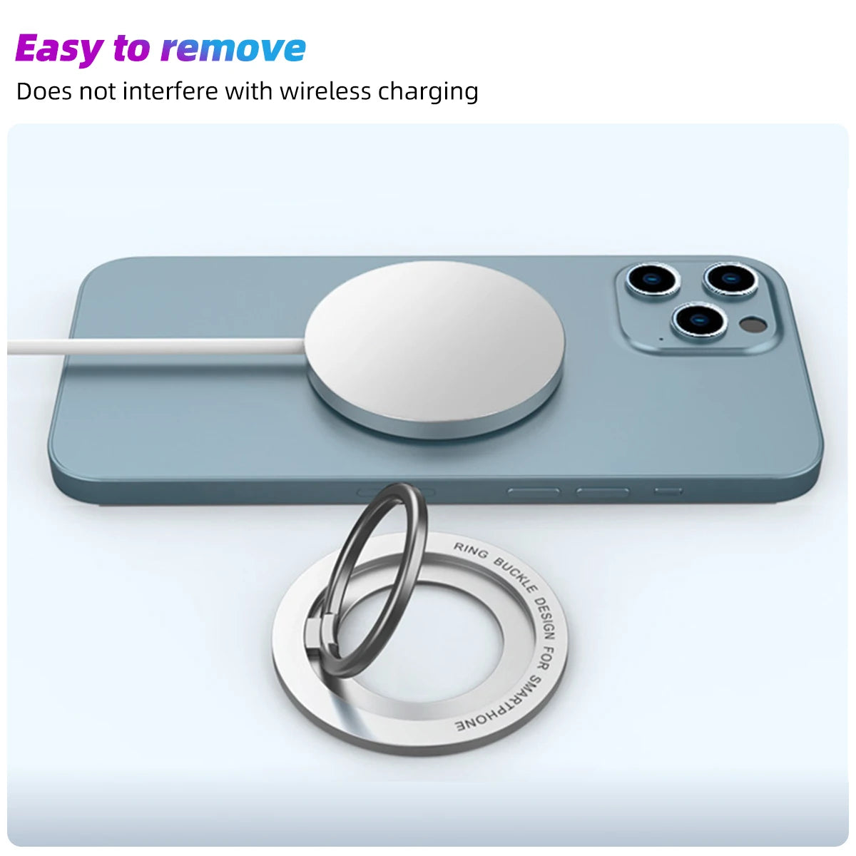 Cellphone Magnetic Holder for Magsafe Mobile Phone Folding Metal Stand Strong Magnet Bracket for iPhone 16 15 14 pro/plus Xiaomi - ZOOMNSTORE