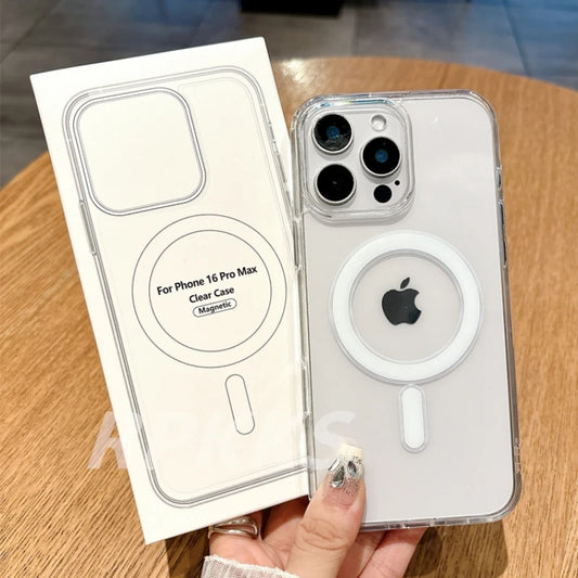 MagSafe Compatible Crystal HD Case for iPhone 11-16 Pro Max XR X S 7 8 Plus - ZOOMNSTORE