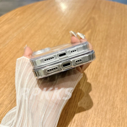 MagSafe Compatible Crystal HD Case for iPhone 11-16 Pro Max XR X S 7 8 Plus - ZOOMNSTORE