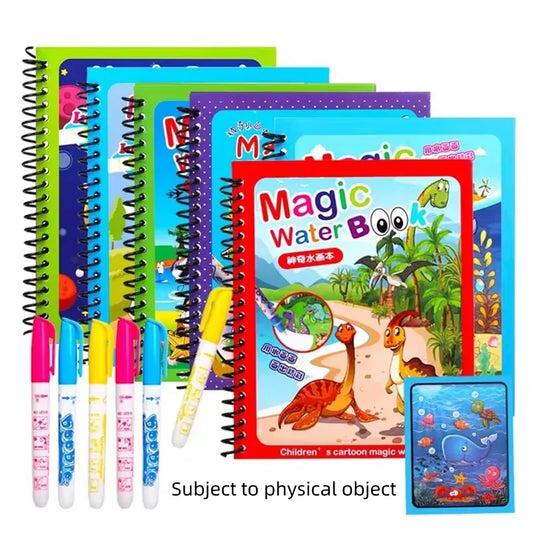 Magical Water Drawing Book with Pen - Reusable Early Education Toy for Kids - ZOOMNSTORE