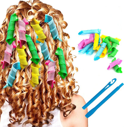 Magic Hair Curler 18Pcs Set - Wave Formers & Bendy Hair Rollers for DIY Styling - ZOOMNSTORE