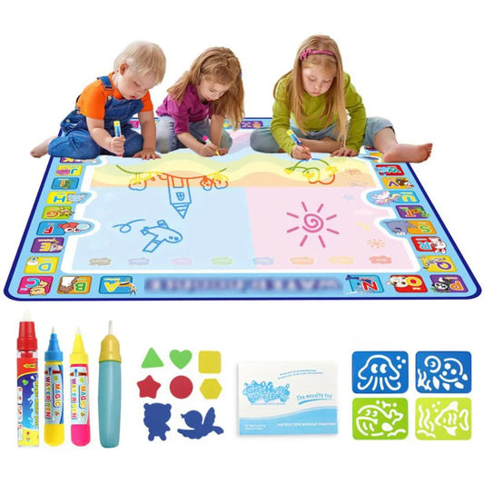 Oversized Water Canvas Pens - Montessori Learning Drawing Blanket for Kids - ZOOMNSTORE