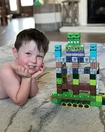 Magnetic Building Blocks | STEM Sensory Toys & Creative Magnet Cube Set for Kids - ZOOMNSTORE