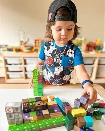 Magnetic Building Blocks | STEM Sensory Toys & Creative Magnet Cube Set for Kids - ZOOMNSTORE