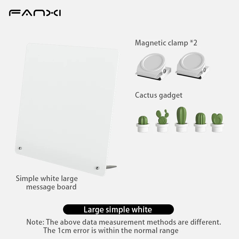 Magnetic Bulletin Board – Double Sided Aluminum Frame Tabletop Magnetic Message Board - ZOOMNSTORE