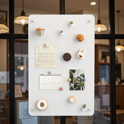 Magnetic Bulletin Board - Durable Metal Wall Board with Aluminum Frame for Home Display - ZOOMNSTORE