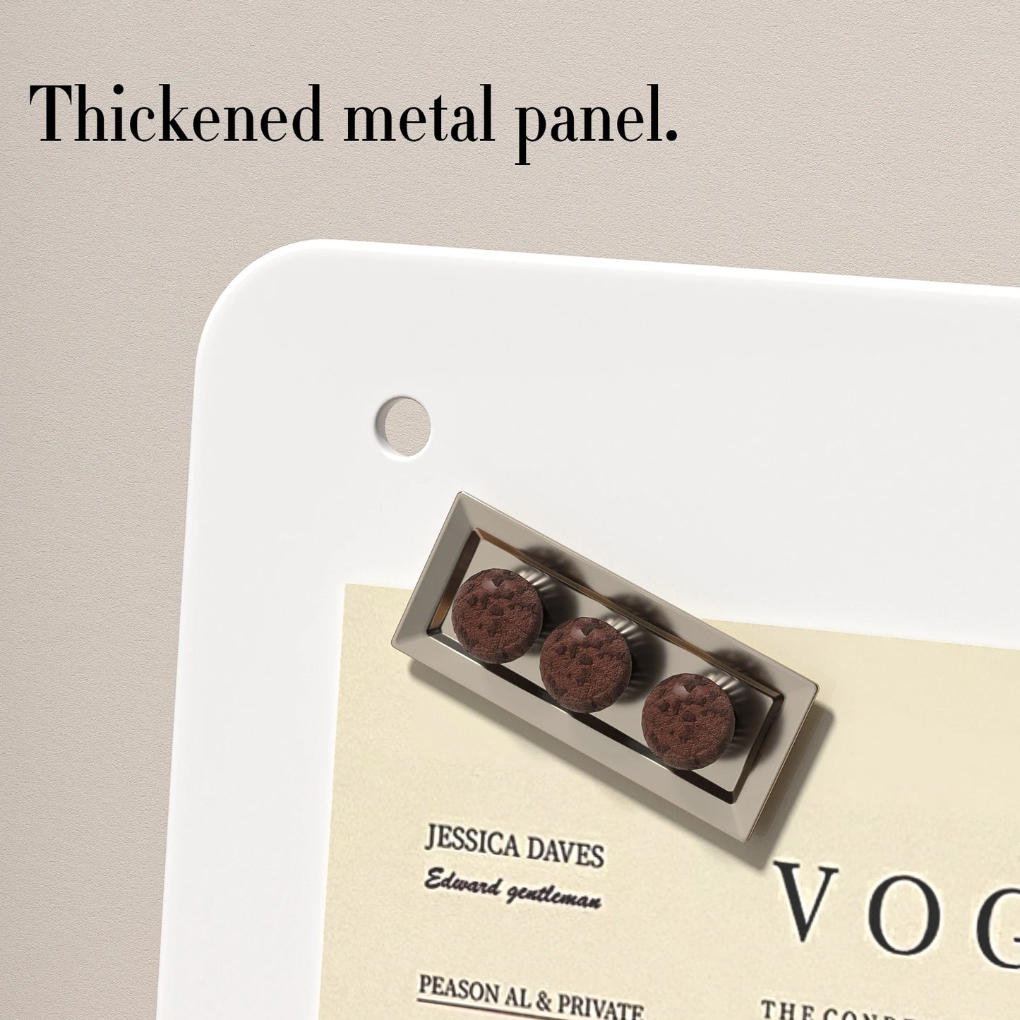 Magnetic Bulletin Board - Durable Metal Wall Board with Aluminum Frame for Home Display - ZOOMNSTORE